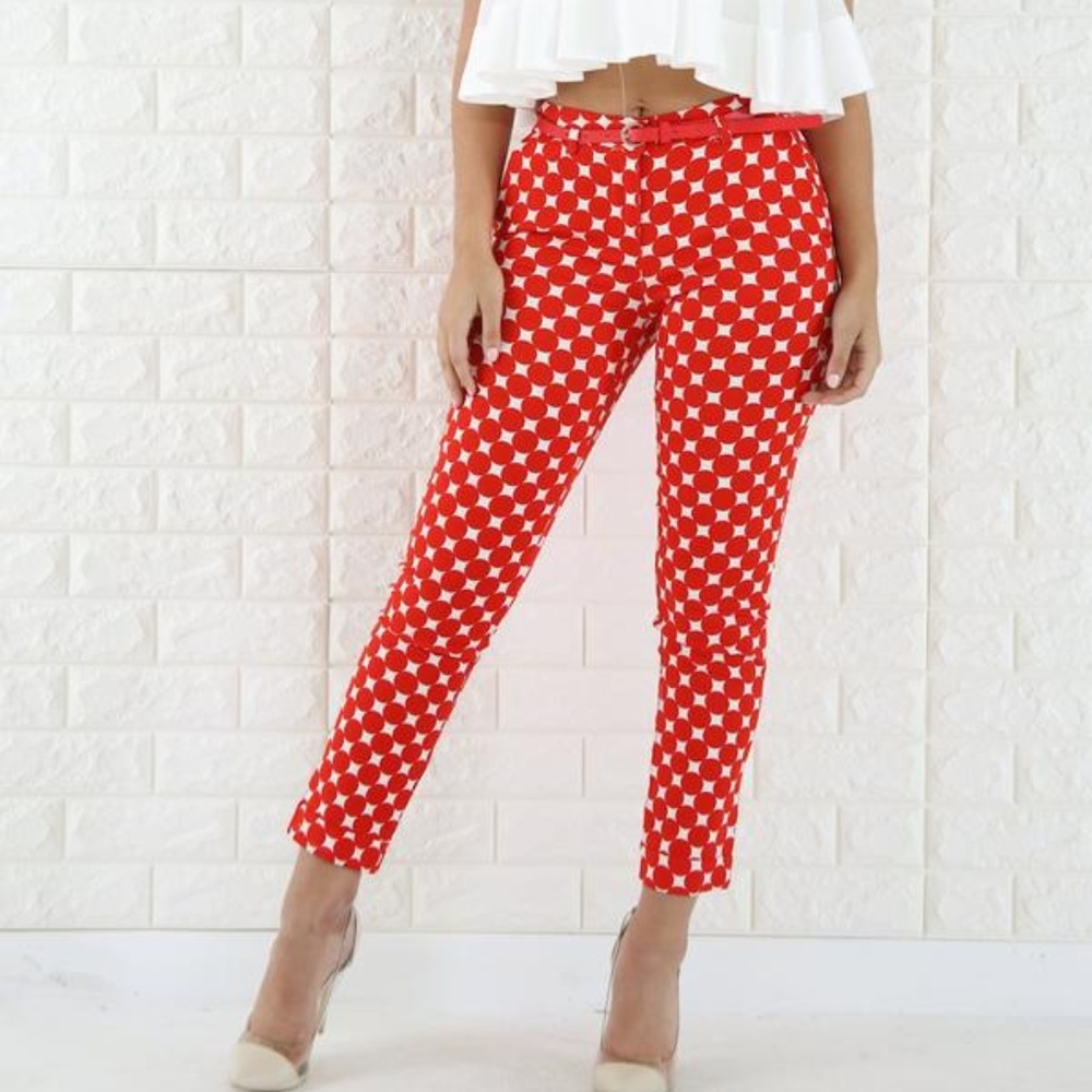 Polka Dot Comfortable Casual Pants